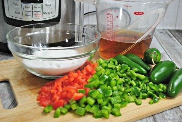 Apple Pepper Jelly Instant Pot Recipe from North Carolina Lifestyle Blogger Adventures of Frugal Mom