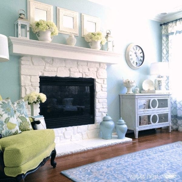 Can I Paint My Stone Fireplace from North Carolina Lifestyle Blogger Adventures of Frugal Mom