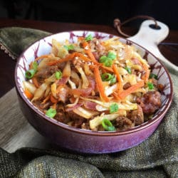 Keto-Friendly Eggroll in a Bowl from North Carolina Lifestyle Blogger Adventures of Frugal Mom