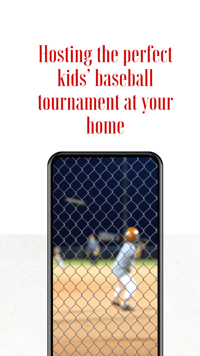 Hosting the perfect kids’ baseball tournament at your home