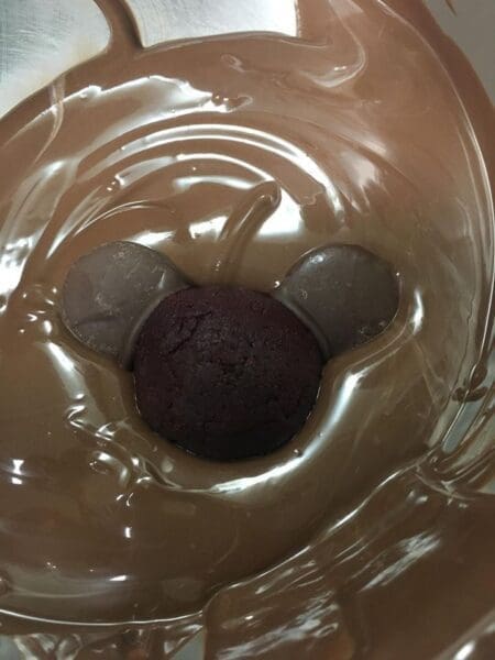 Dipping Mickey Into Chocolate