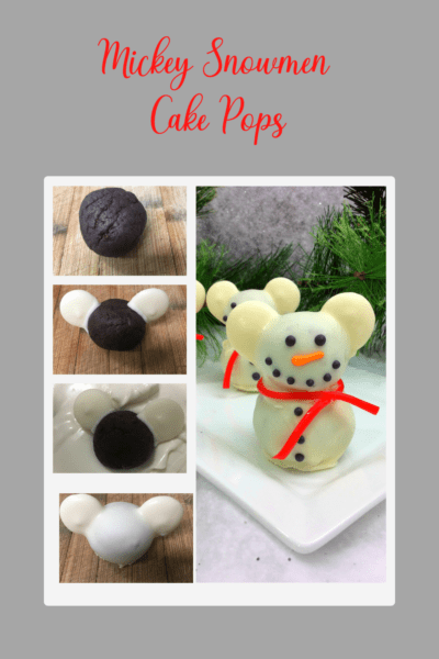 Mickey Snowman Cake Pops