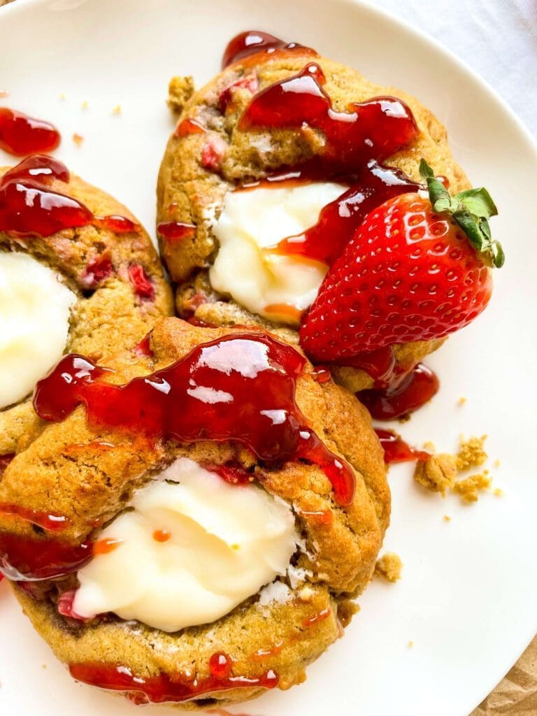 Strawberry Cheesecake Cookies For Your Valentine