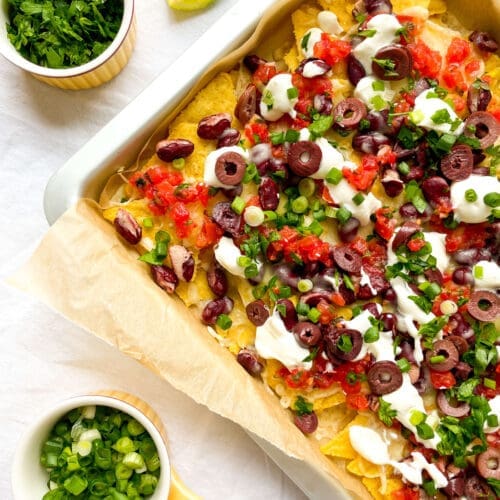 The Easiest Way to Feed a Crowd? Sheet Pan Nacho Night!