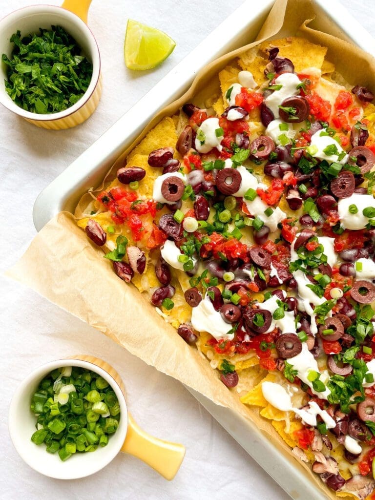 The Easiest Way to Feed a Crowd? Sheet Pan Nacho Night!