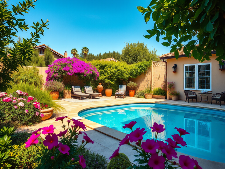 A Relaxing Outdoor Oasis For Entertainment And Relaxation