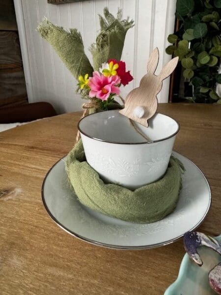DIY Easter Teacup Table Setting – Sweet, Sentimental & Simple