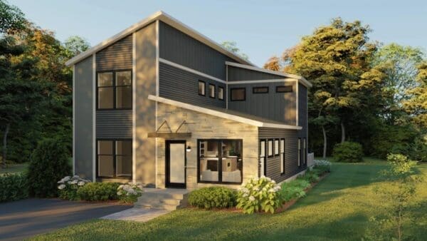 Combining Prefab Elements into a Signature Pure Michigan Home
