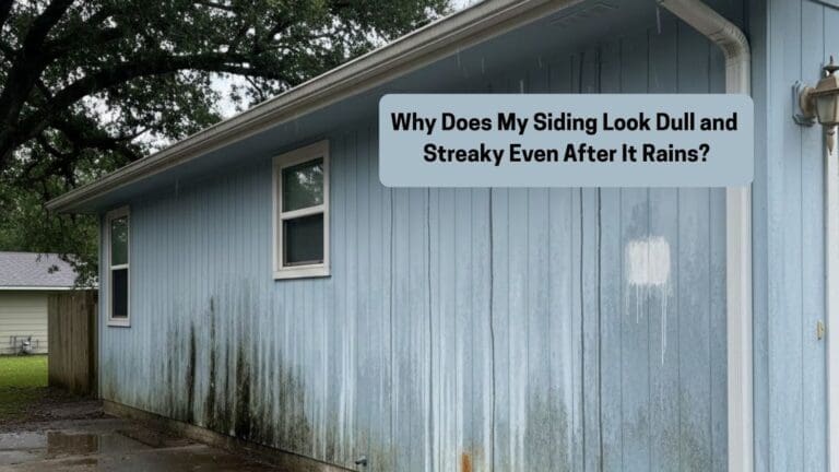Why Does My Siding Look Dull and Streaky Even After It Rains?