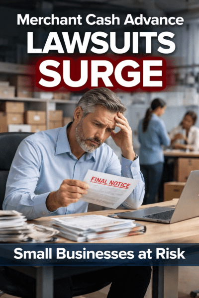 Merchant Cash Advance Lawsuits Are Surging: What Small Businesses Need to Know Before Their Bank Account Is Frozen