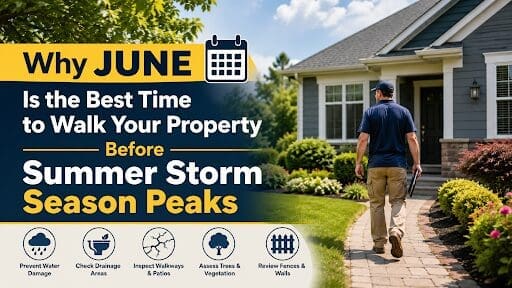 Why June Is the Best Time to Walk Your Property Before Summer Storm Season Peaks